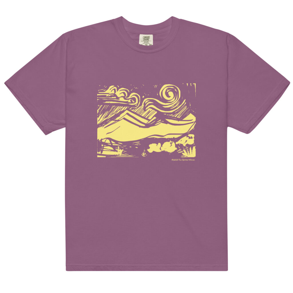 SUNNY MOUNTAINS - Unisex Soft Heavyweight Tee - Image 5