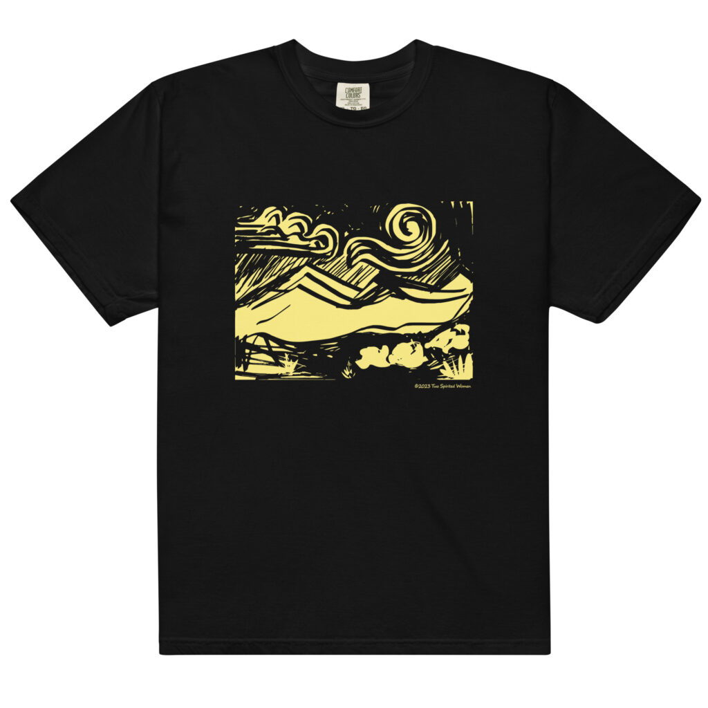 SUNNY MOUNTAINS - Unisex Soft Heavyweight Tee - Image 2