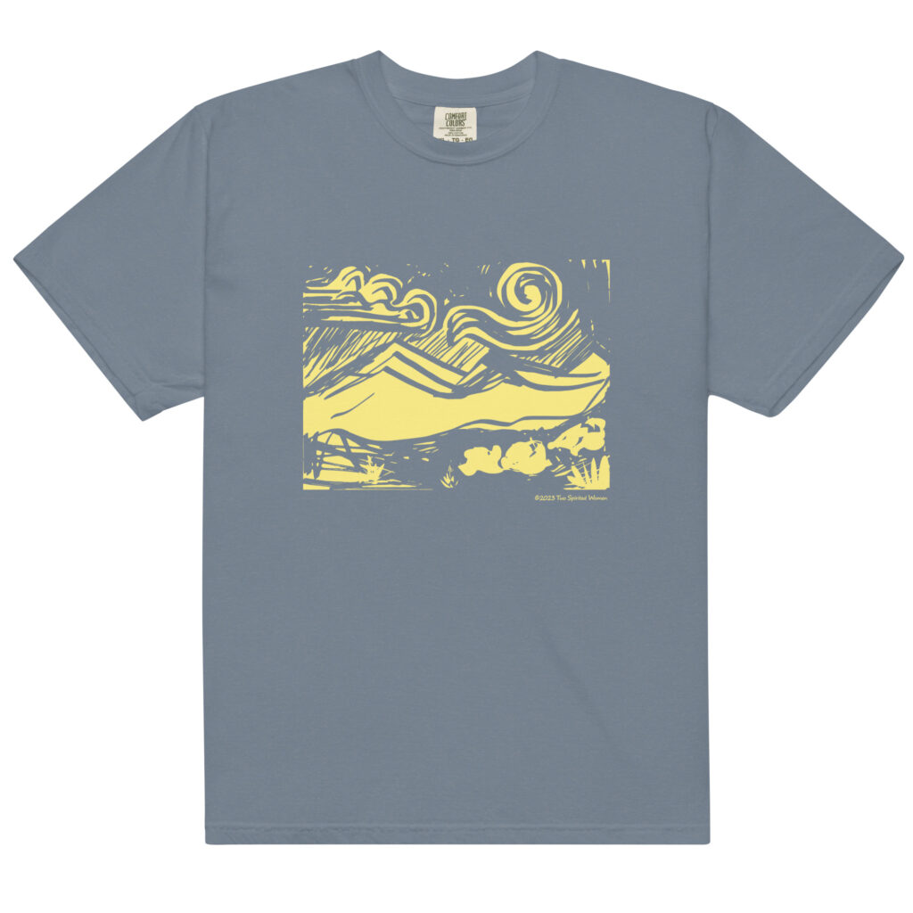 SUNNY MOUNTAINS - Unisex Soft Heavyweight Tee - Image 9