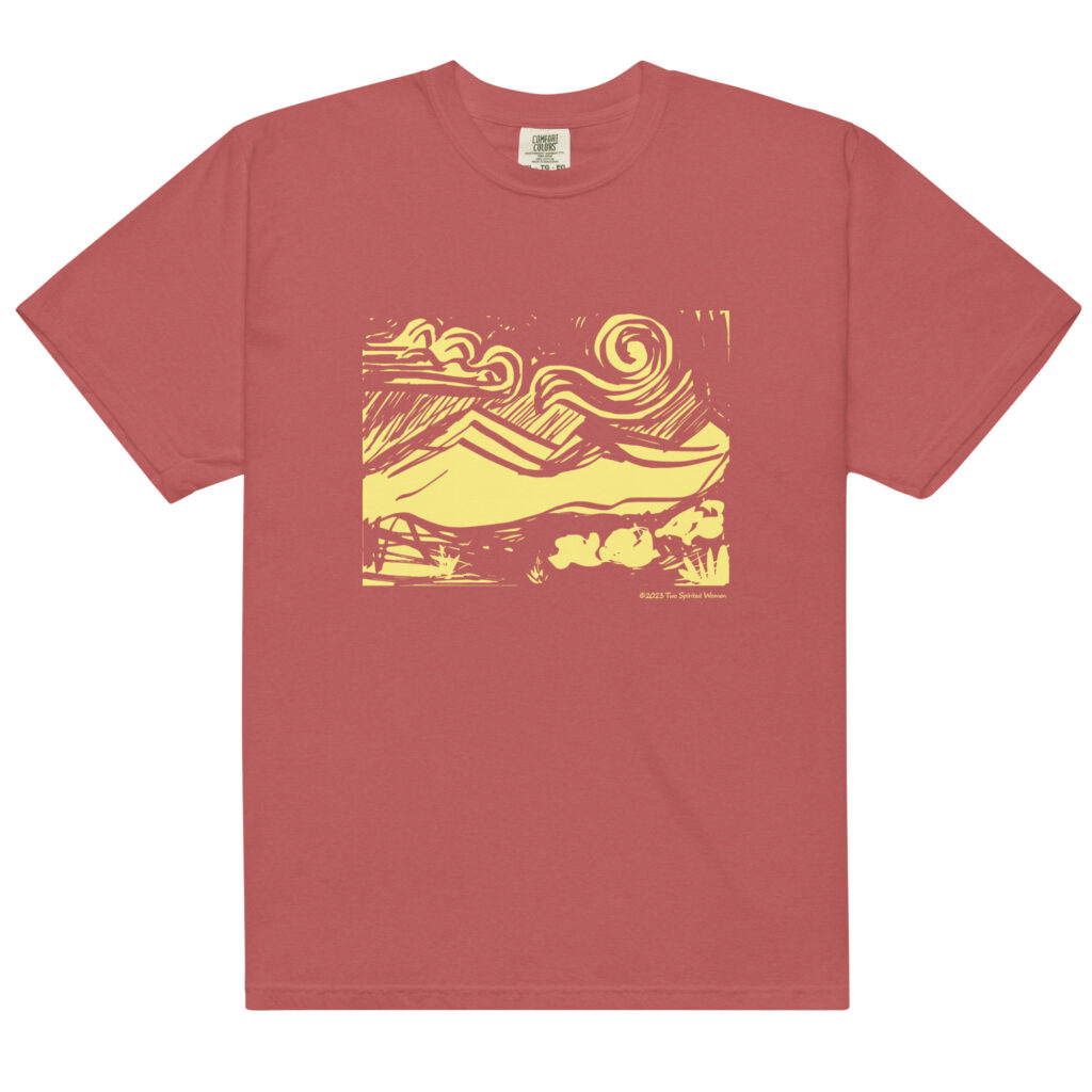 SUNNY MOUNTAINS - Unisex Soft Heavyweight Tee - Image 6