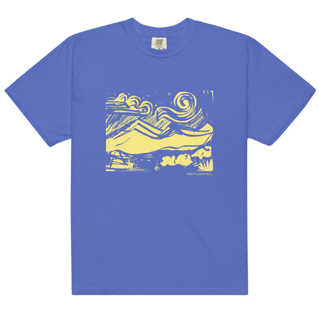 SUNNY MOUNTAINS - Unisex Soft Heavyweight Tee - Image 7