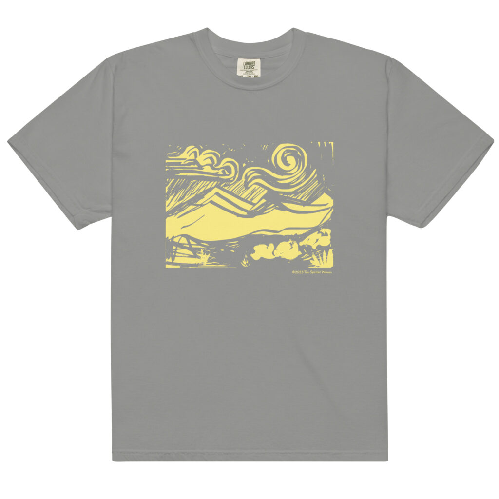 SUNNY MOUNTAINS - Unisex Soft Heavyweight Tee - Image 11