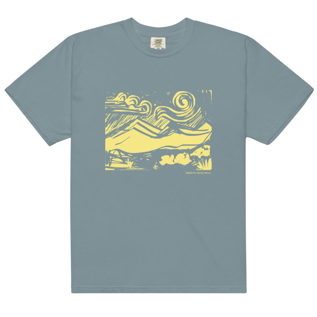 SUNNY MOUNTAINS - Unisex Soft Heavyweight Tee - Image 10