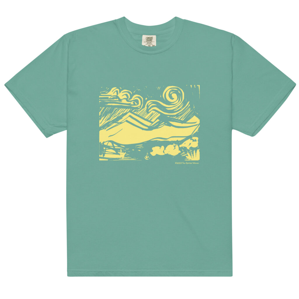 SUNNY MOUNTAINS - Unisex Soft Heavyweight Tee - Image 13