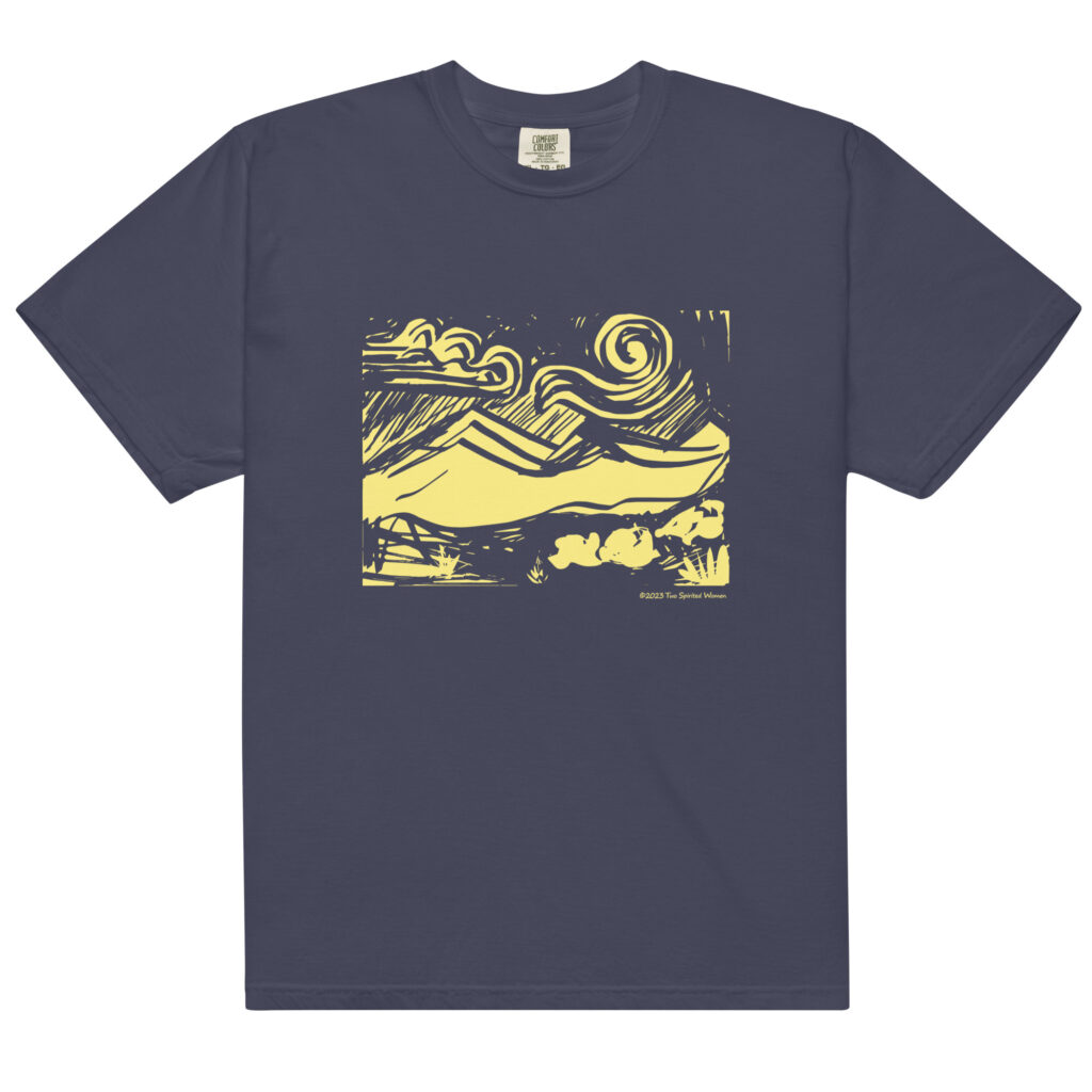 SUNNY MOUNTAINS - Unisex Soft Heavyweight Tee - Image 4