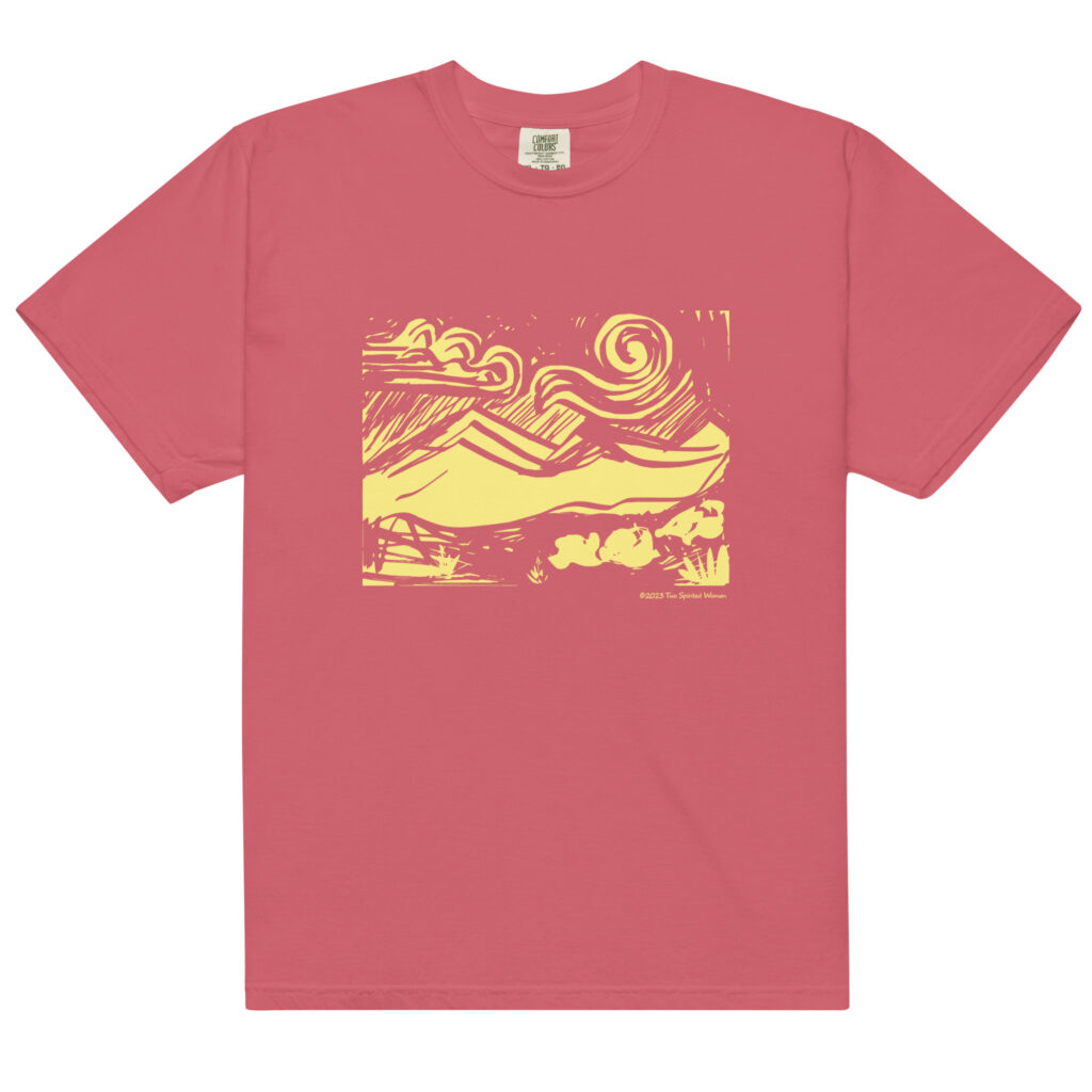 SUNNY MOUNTAINS - Unisex Soft Heavyweight Tee - Image 8