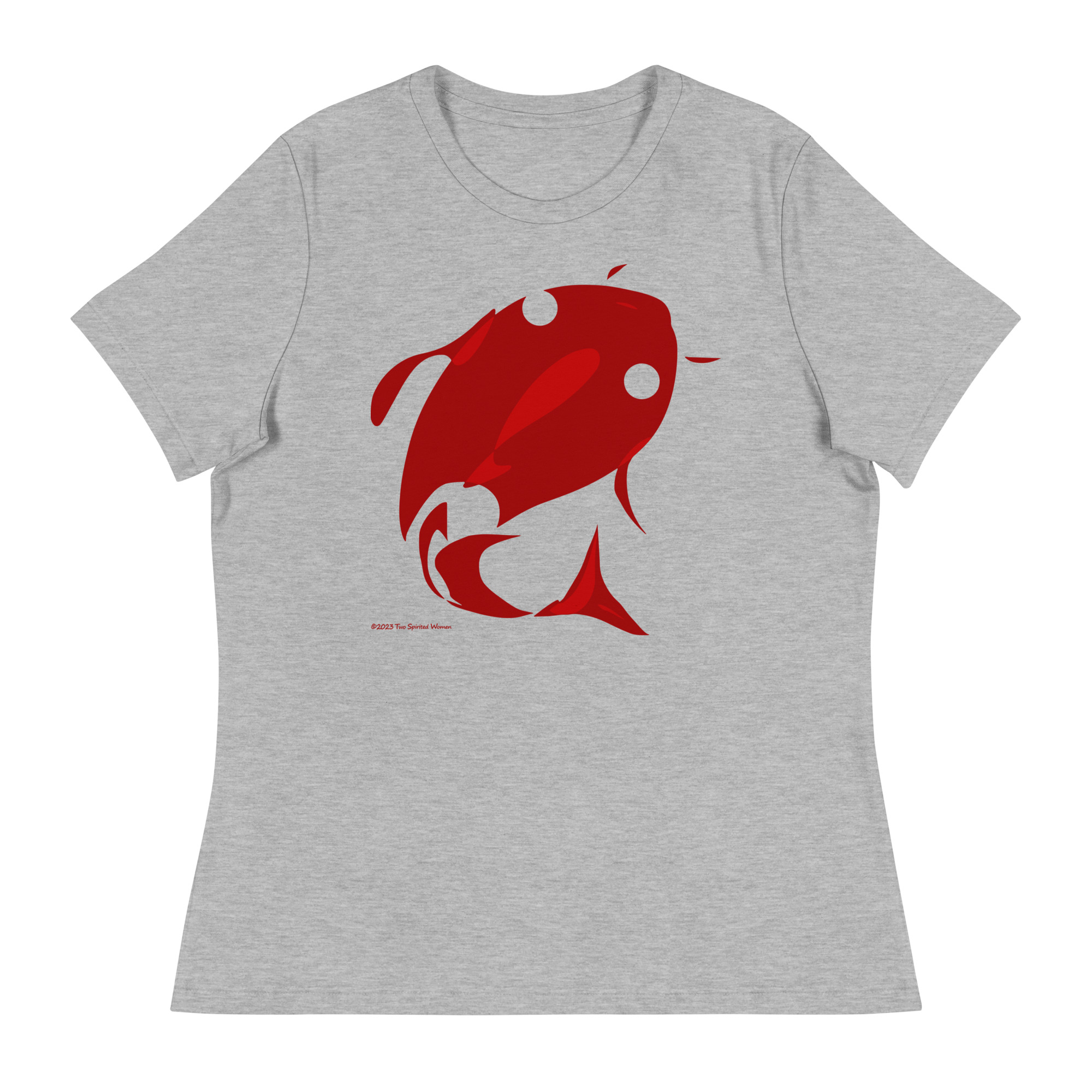 RED FISH, WHITE FISH - Women's Relaxed T-Shirt - Image 8