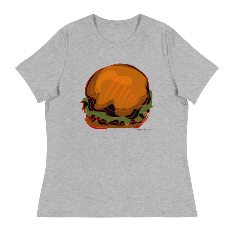 BURGER - Women's Relaxed T-Shirt - Image 10