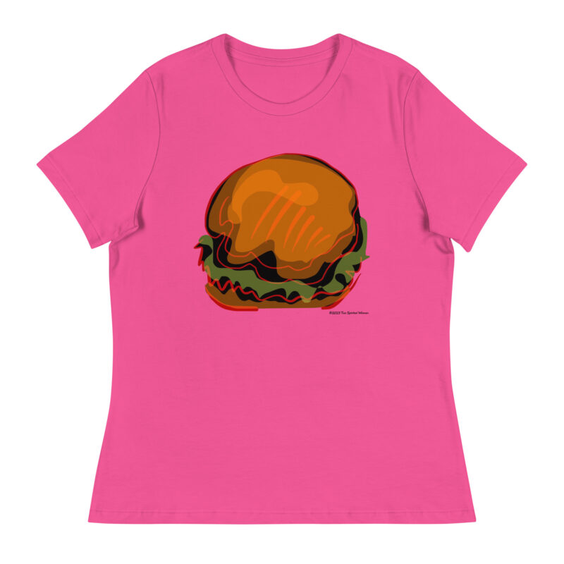 BURGER - Women's Relaxed T-Shirt - Image 7