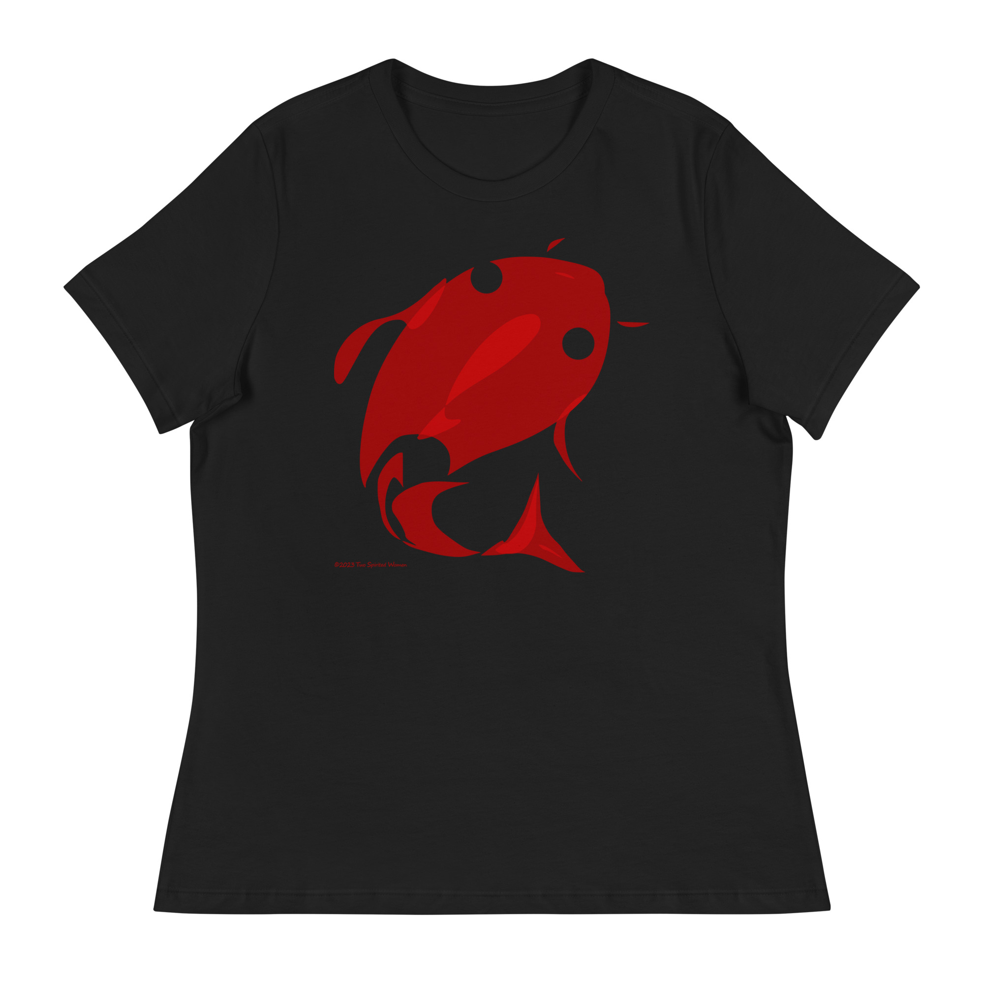 RED FISH, WHITE FISH - Women's Relaxed T-Shirt - Image 3