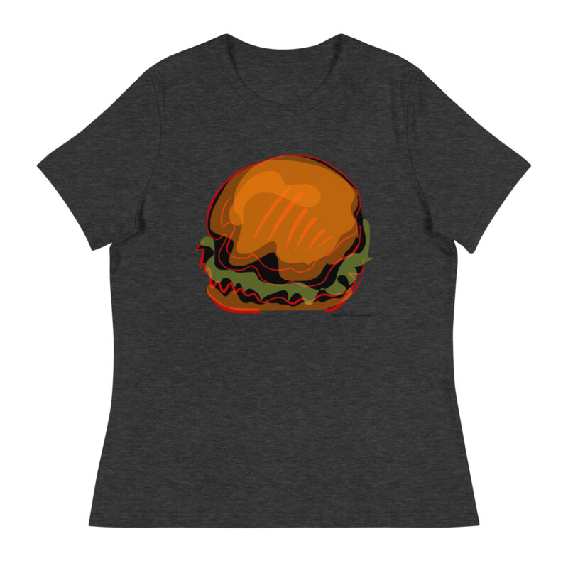 BURGER - Women's Relaxed T-Shirt - Image 4