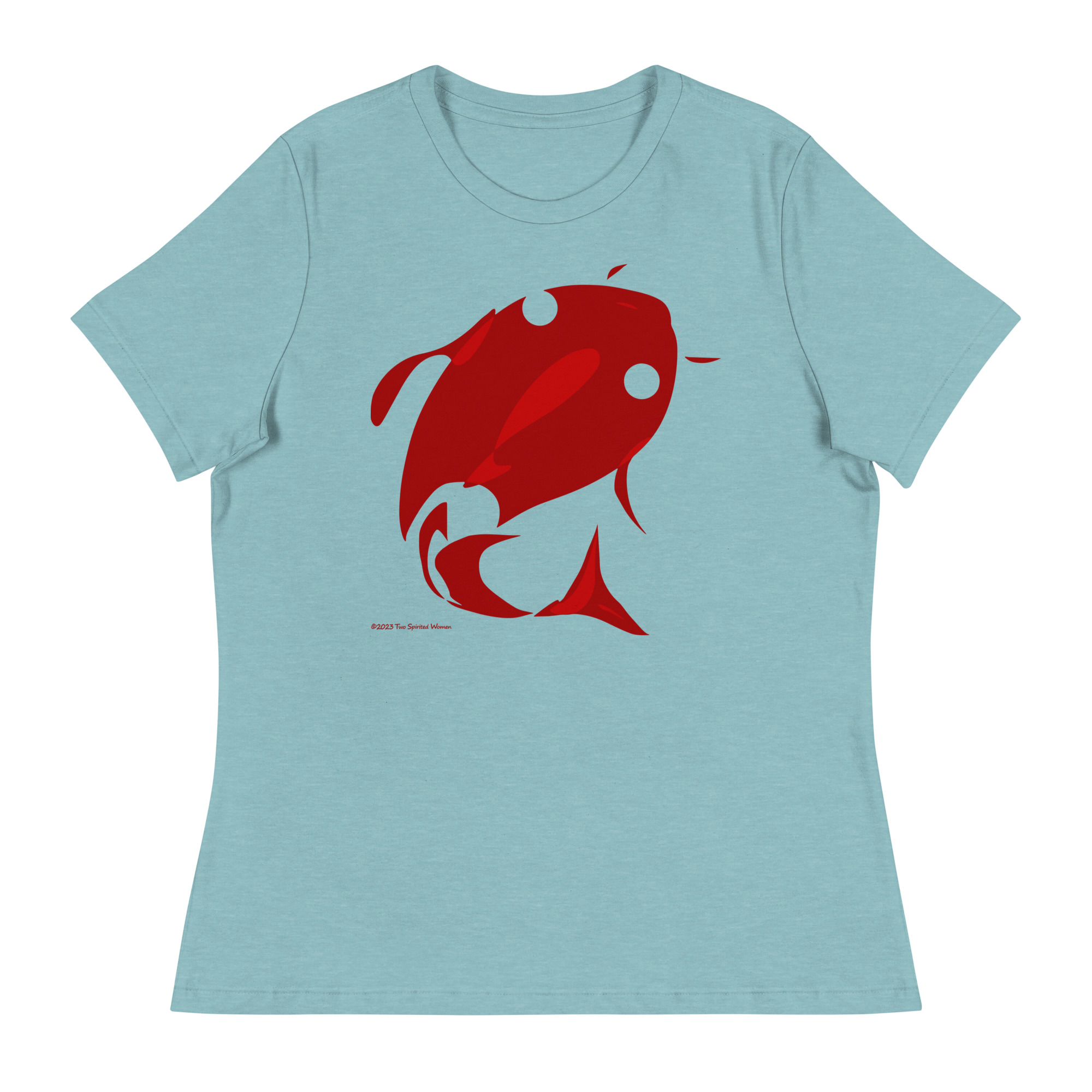 RED FISH, WHITE FISH - Women's Relaxed T-Shirt - Image 6