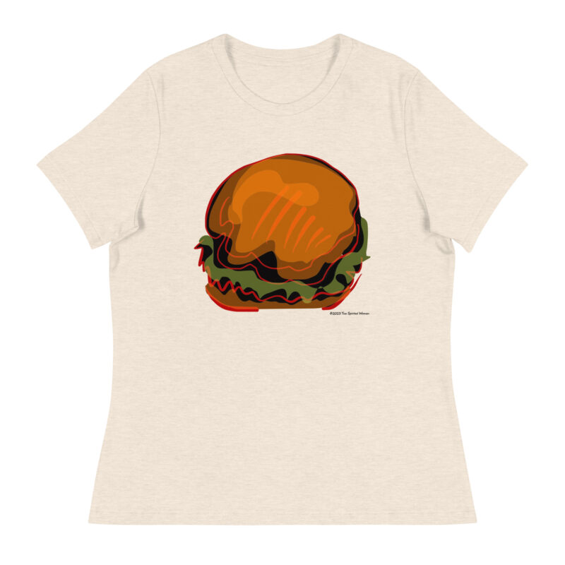 BURGER - Women's Relaxed T-Shirt - Image 13