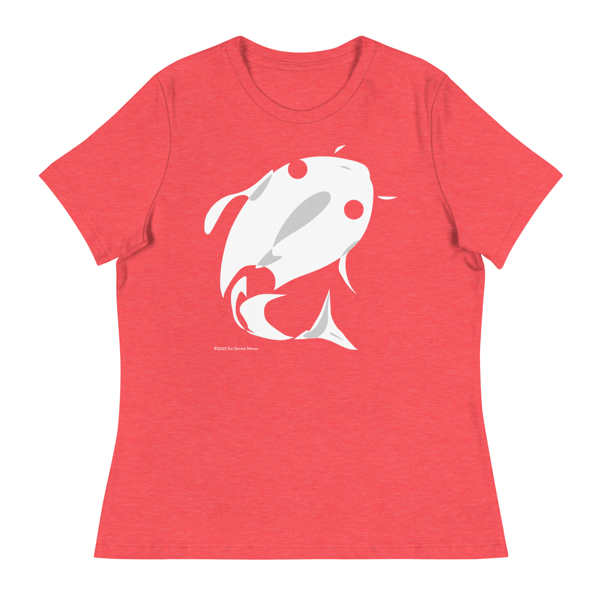 RED FISH, WHITE FISH - Women's Relaxed T-Shirt - Image 5