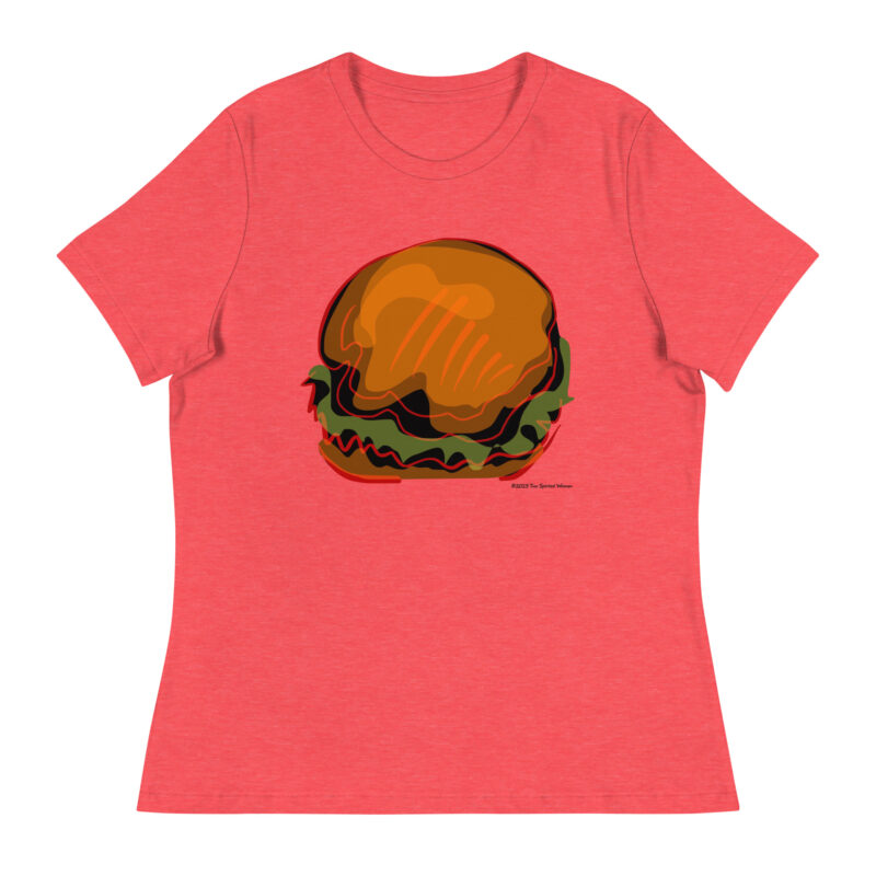BURGER - Women's Relaxed T-Shirt - Image 6
