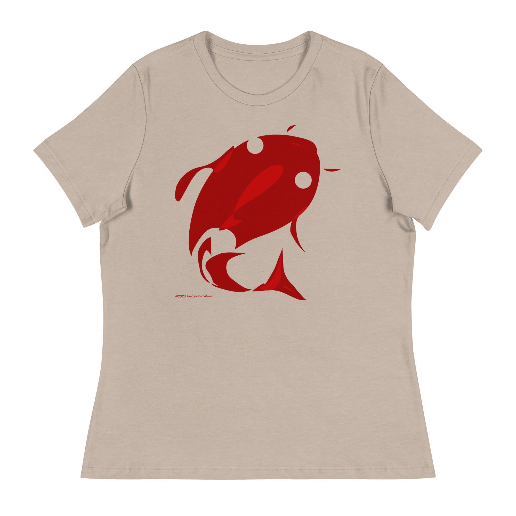 RED FISH, WHITE FISH - Women's Relaxed T-Shirt - Image 9