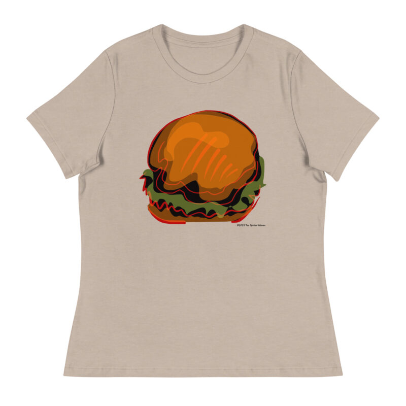 BURGER - Women's Relaxed T-Shirt - Image 11