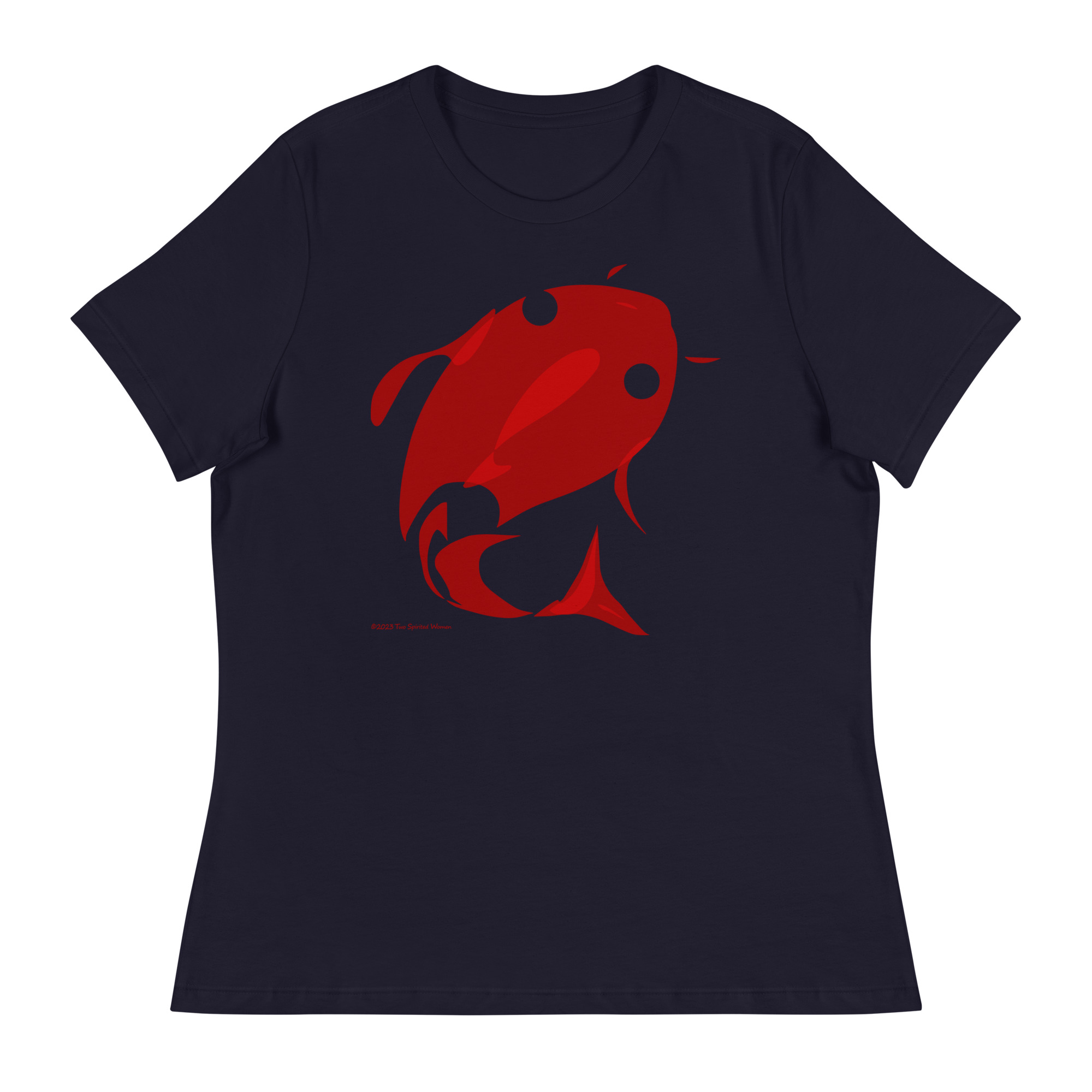 RED FISH, WHITE FISH - Women's Relaxed T-Shirt - Image 2