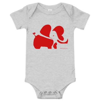 RED ELEPHANT - Baby Onesie