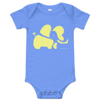 YELLOW ELEPHANT - Baby Onesie