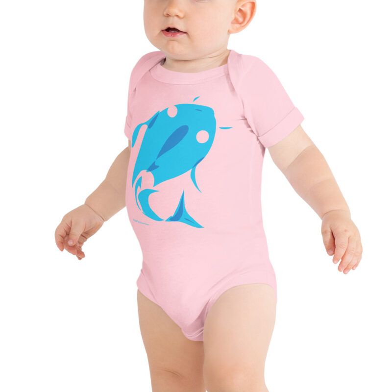BLUE FISH - Baby Onesie - Image 5