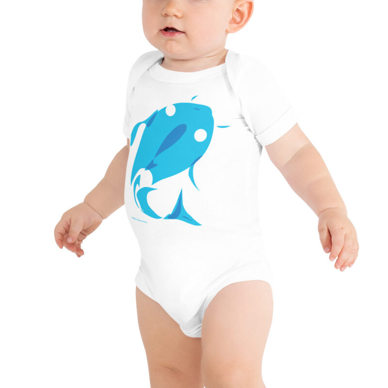 BLUE FISH - Baby Onesie - Image 7