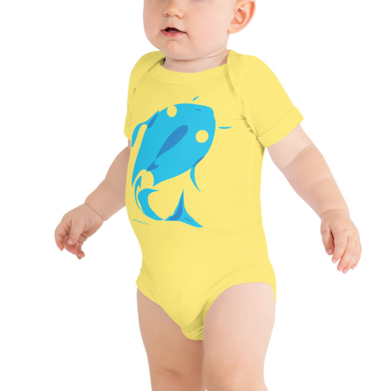 BLUE FISH - Baby Onesie - Image 6