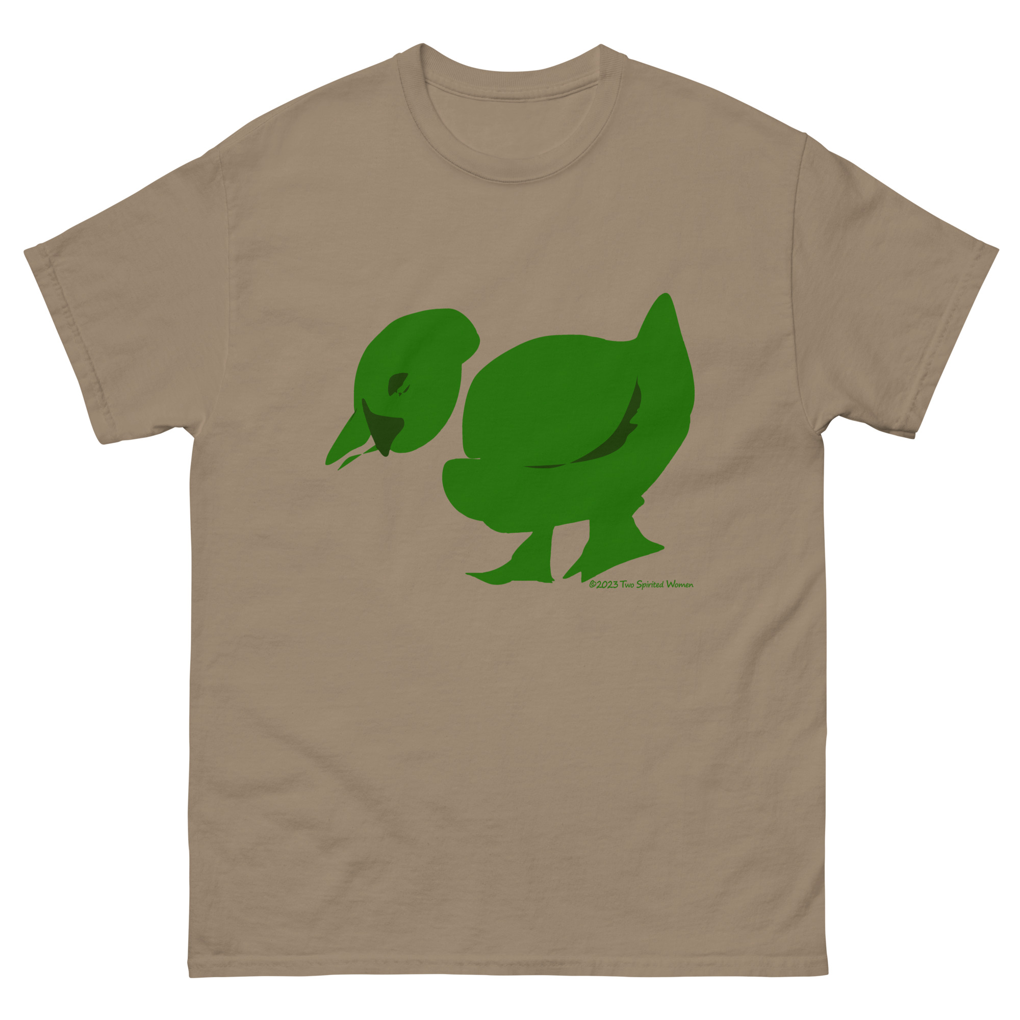 GREEN/WHITE DUCK - Men's Classic T-Shirt - Image 2