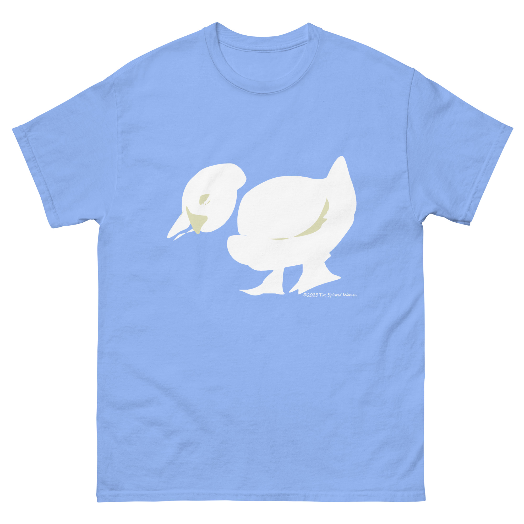 GREEN/WHITE DUCK - Men's Classic T-Shirt - Image 3