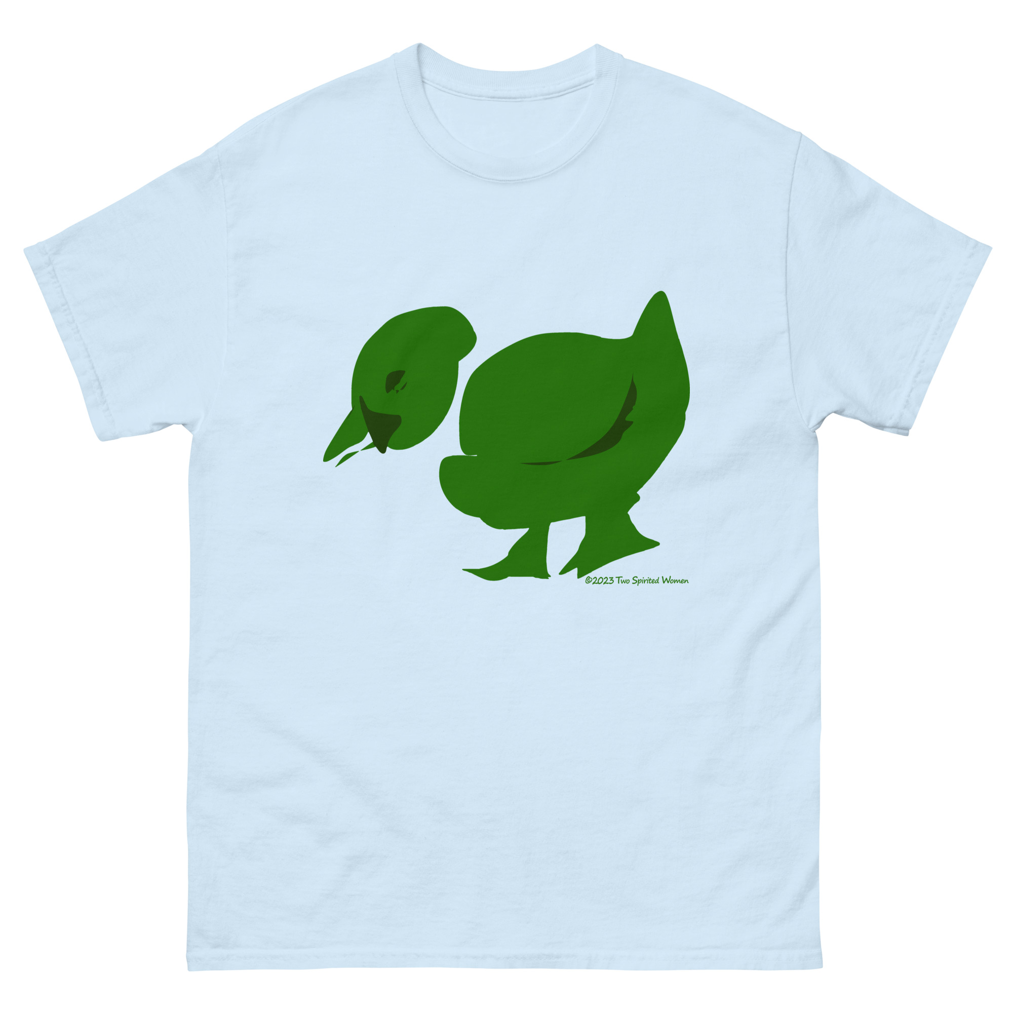 GREEN/WHITE DUCK - Men's Classic T-Shirt - Image 13