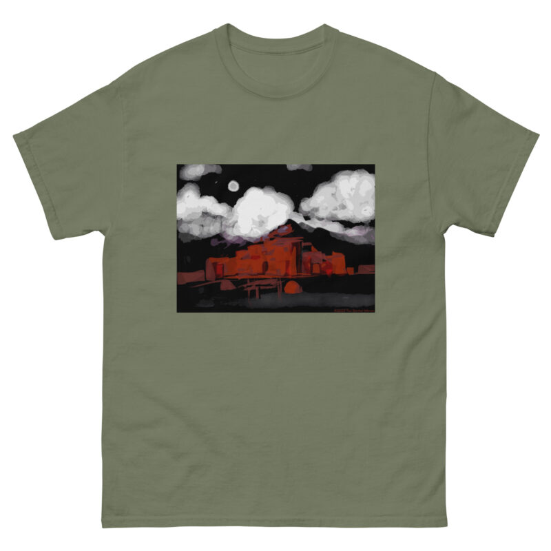 TAOS PUEBLO NIGHT - Men's Classic T-Shirt - Image 10