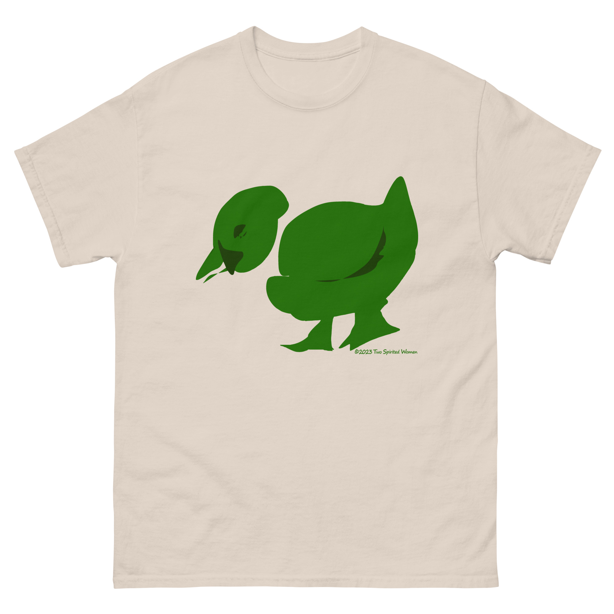 GREEN/WHITE DUCK - Men's Classic T-Shirt - Image 12