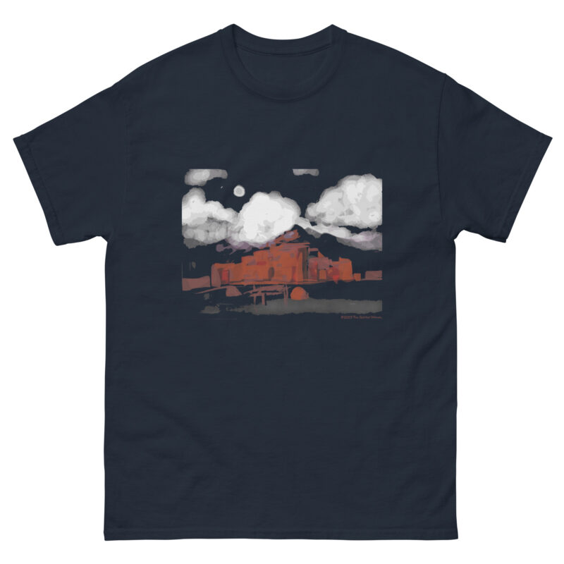 TAOS PUEBLO NIGHT - Men's Classic T-Shirt - Image 3