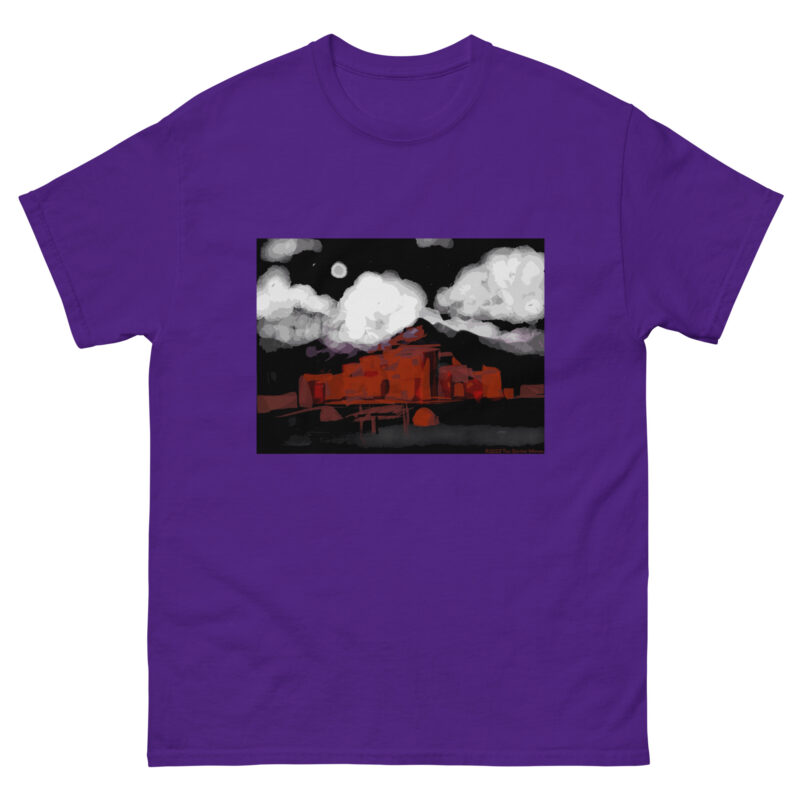 TAOS PUEBLO NIGHT - Men's Classic T-Shirt - Image 5