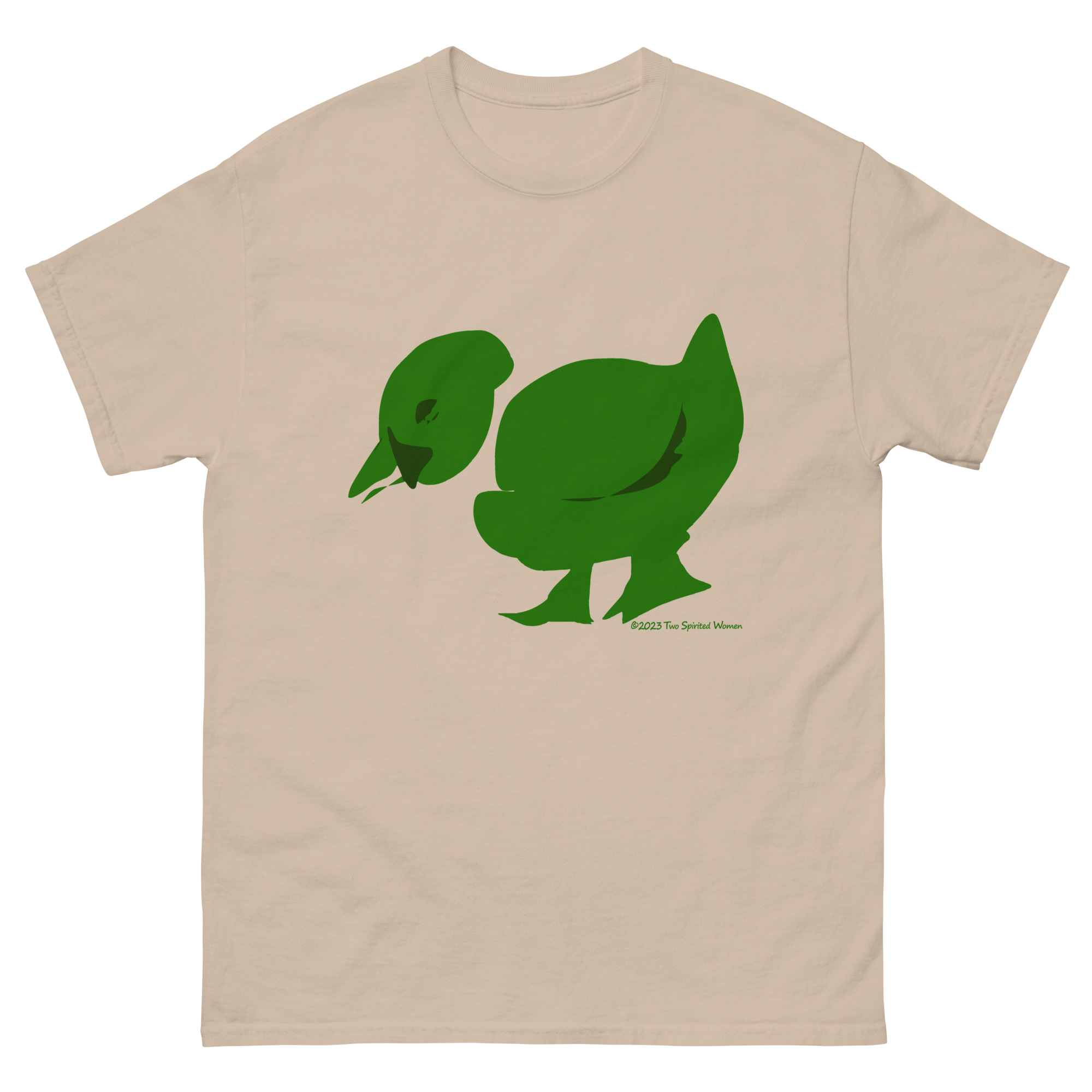 GREEN/WHITE DUCK - Men's Classic T-Shirt