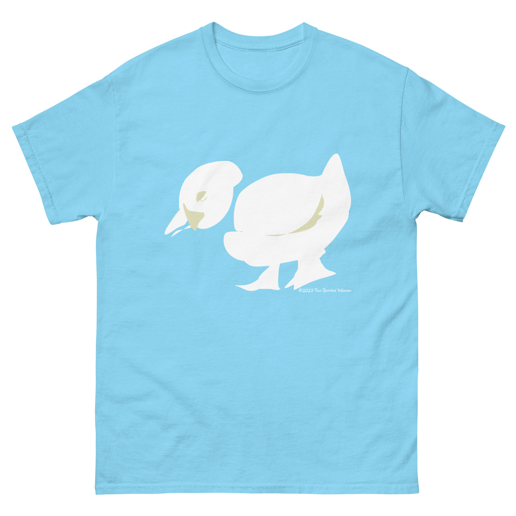 GREEN/WHITE DUCK - Men's Classic T-Shirt - Image 8