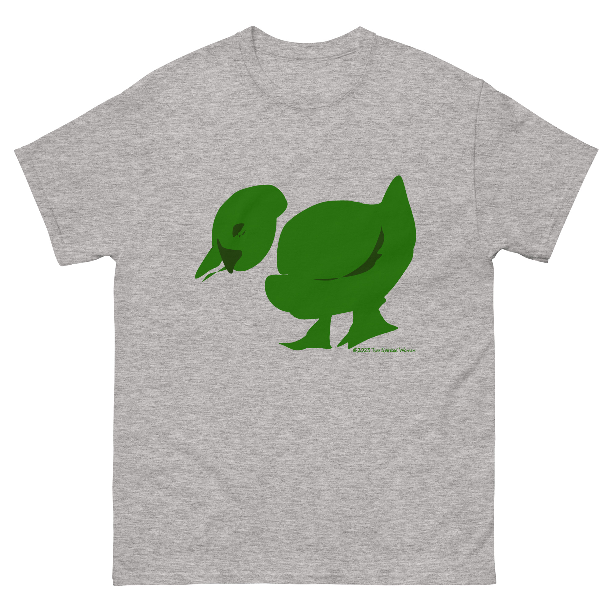 GREEN/WHITE DUCK - Men's Classic T-Shirt - Image 10