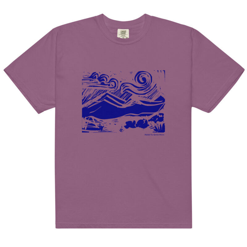 BLUE MOUNTAINS - Unisex Soft Heavyweight Tee - Image 3