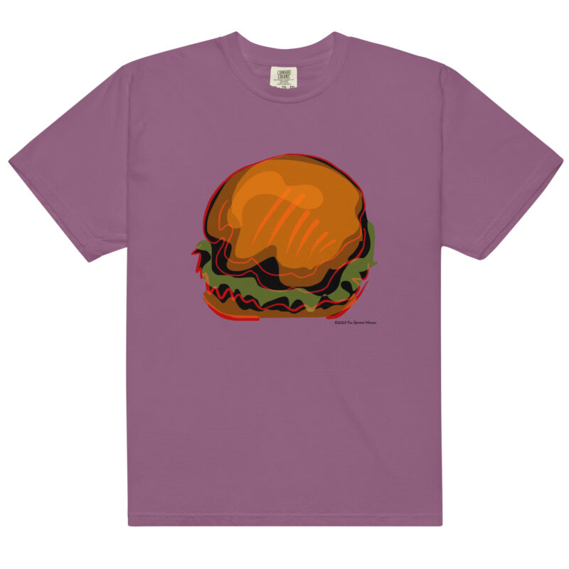 BURGER - Unisex Soft Heavyweight Tee - Image 6