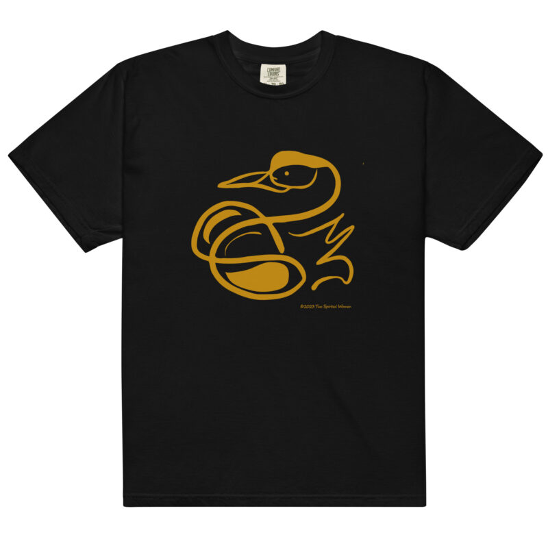 GOLD SWAN - Unisex Soft Heavyweight Tee - Image 2