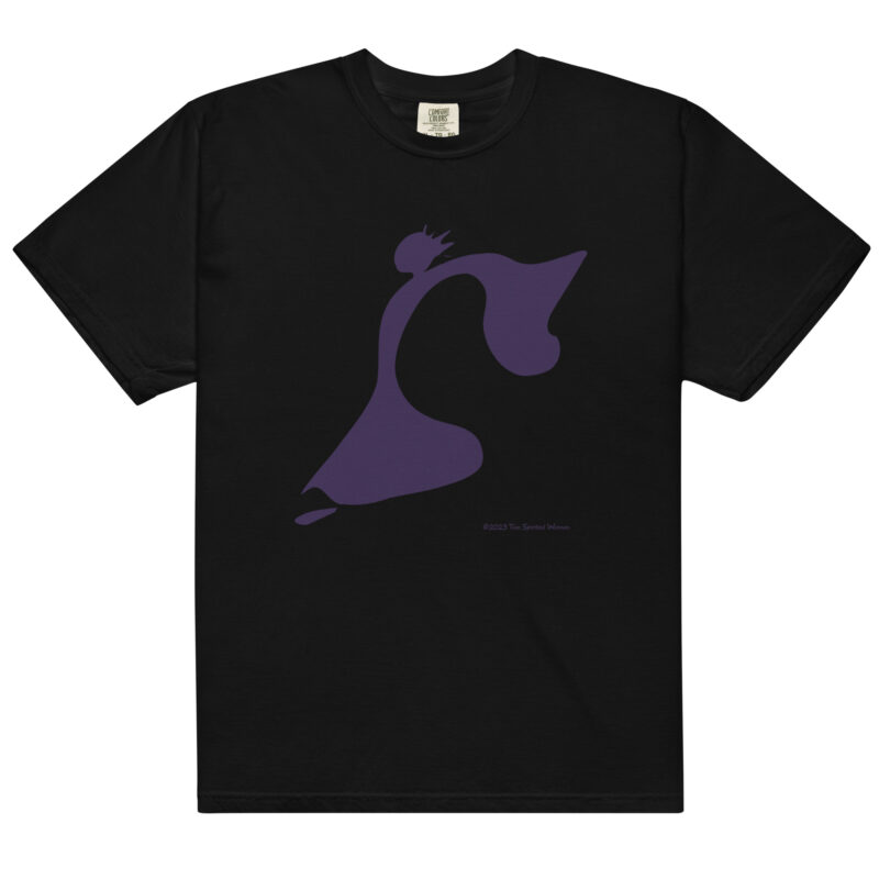 TAKE THE LEAP (purple) - Unisex Soft Heavyweight Tee - Image 2