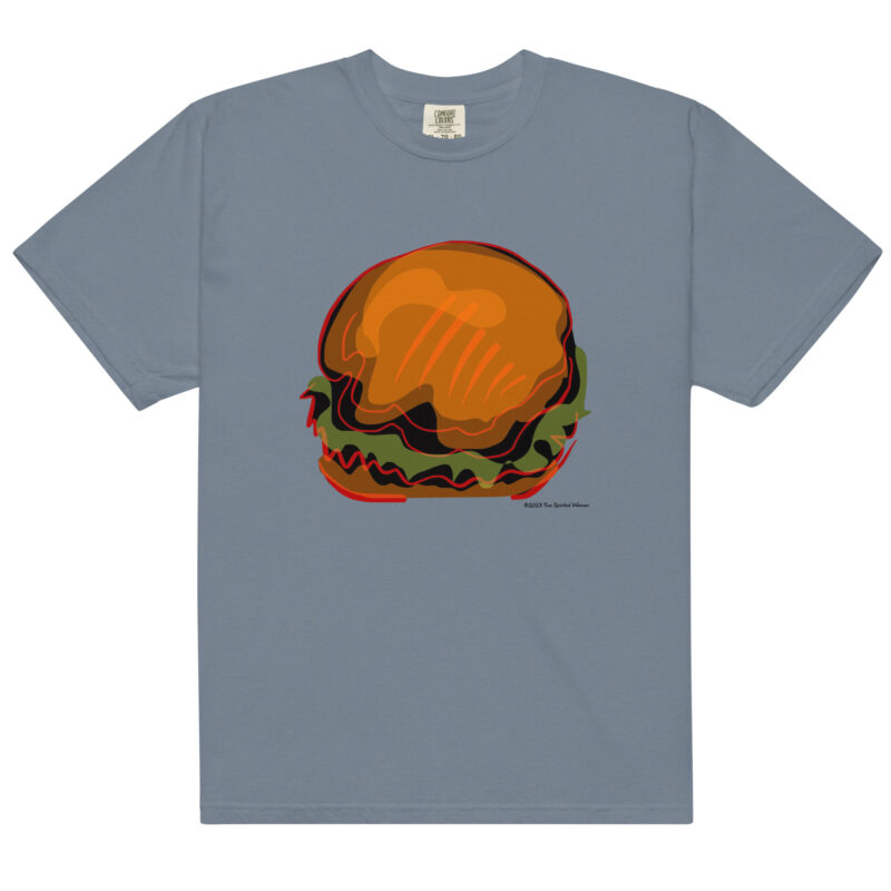 BURGER - Unisex Soft Heavyweight Tee - Image 9