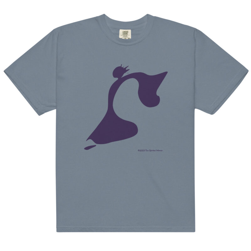TAKE THE LEAP (purple) - Unisex Soft Heavyweight Tee - Image 8