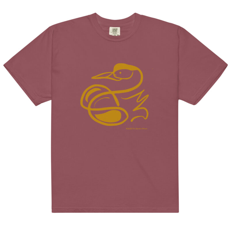 GOLD SWAN - Unisex Soft Heavyweight Tee - Image 4
