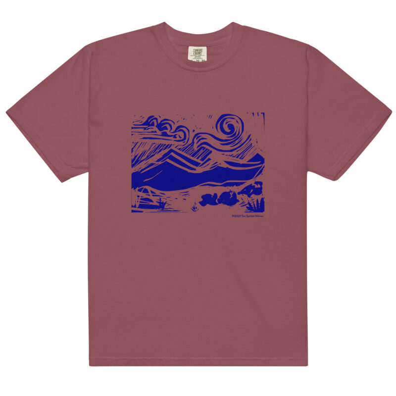 BLUE MOUNTAINS - Unisex Soft Heavyweight Tee - Image 2