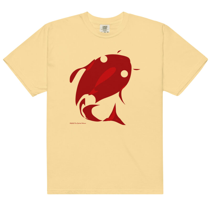 RED FISH - Unisex Soft Heavyweight Tee - Image 7