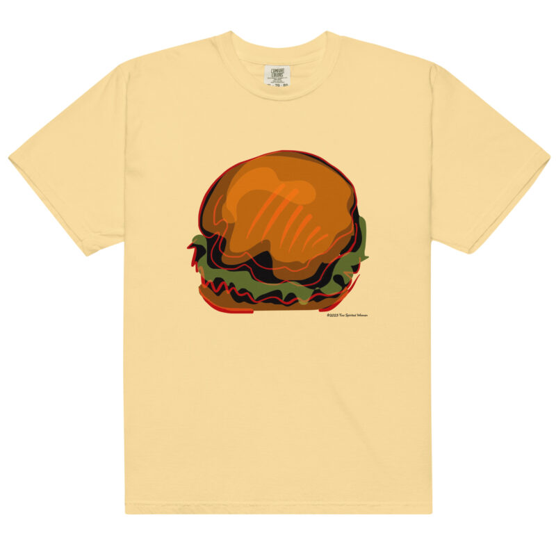 BURGER - Unisex Soft Heavyweight Tee - Image 14