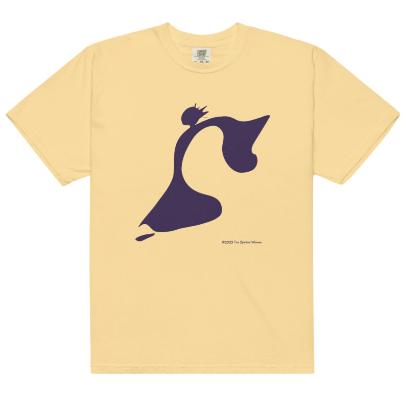 TAKE THE LEAP (purple) - Unisex Soft Heavyweight Tee - Image 13