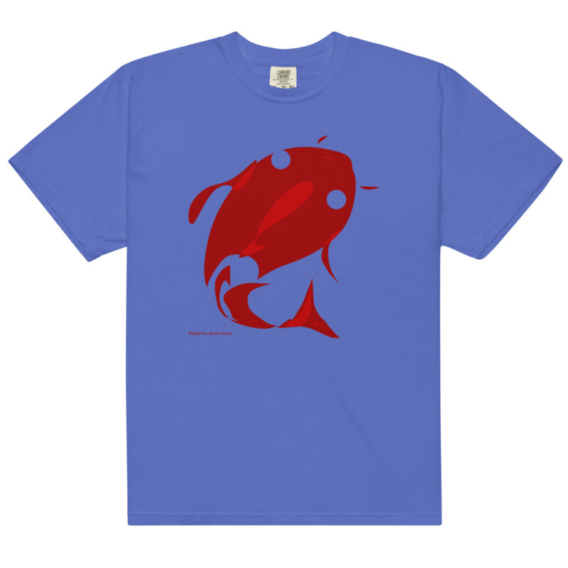 RED FISH - Unisex Soft Heavyweight Tee - Image 4