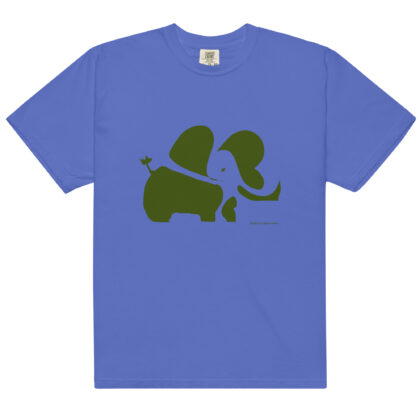 ELEPHANT I (green/gold) - Unisex Soft Heavyweight Tee